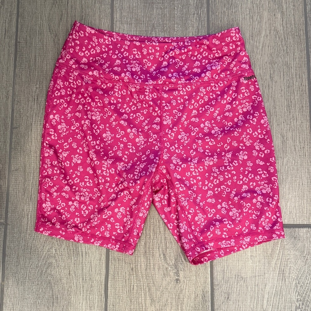 REEBOK Pink Spandex Shorts - Picture 2 of 6